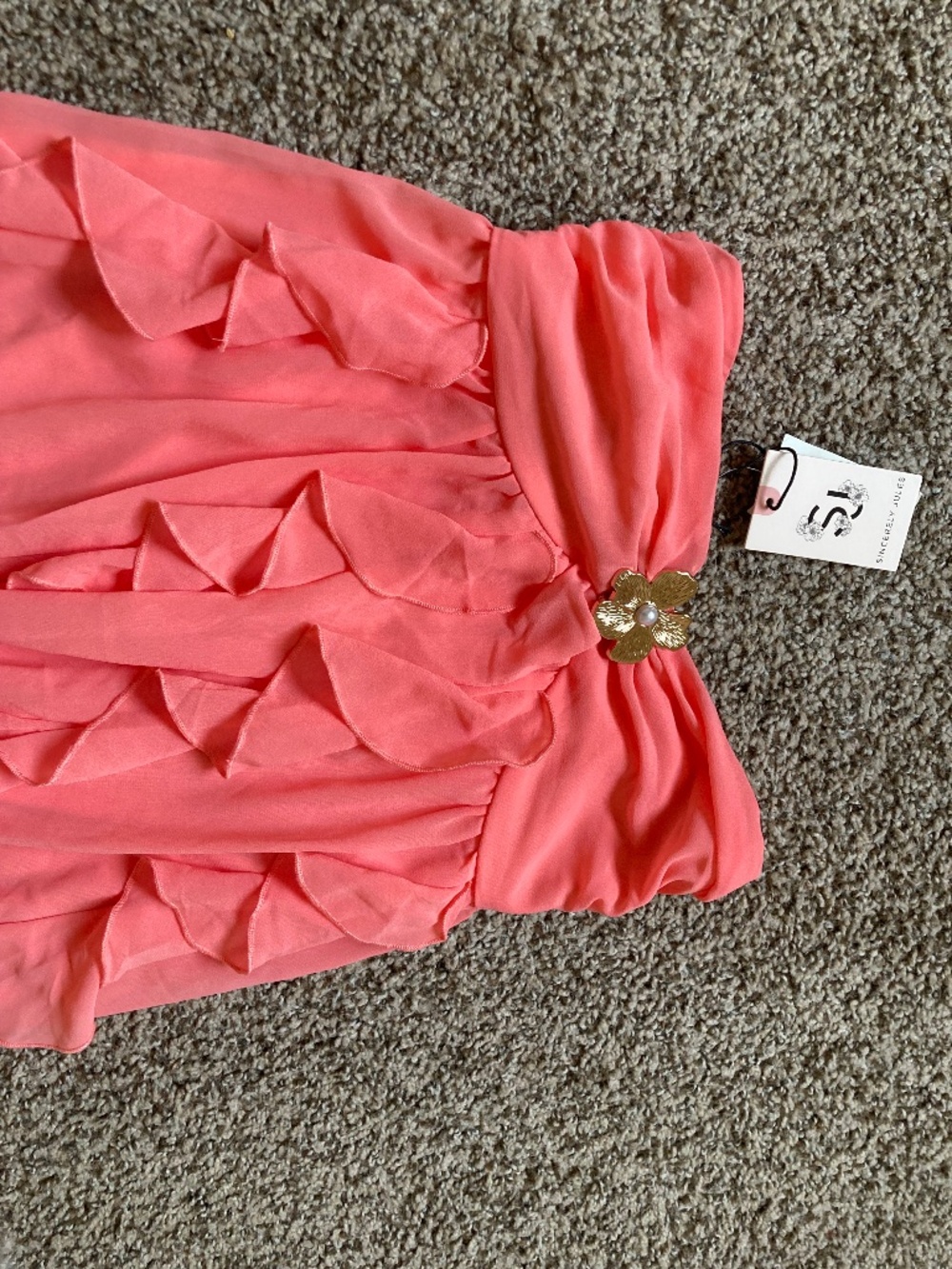Coral Pink Summer Dress